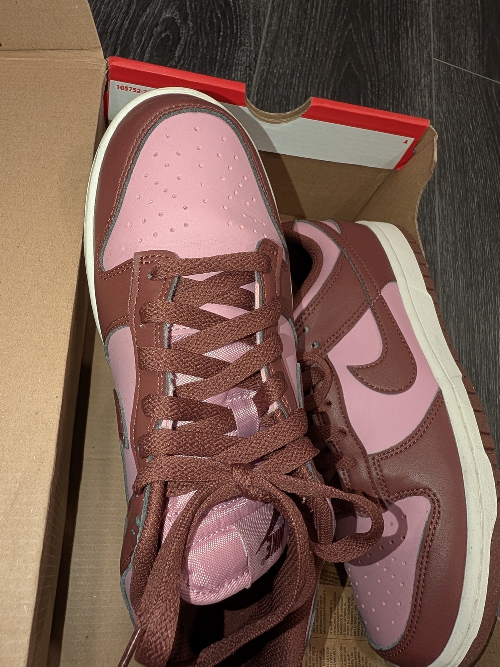 Nike Women’s Pink and Brown Low-Top Sneakers